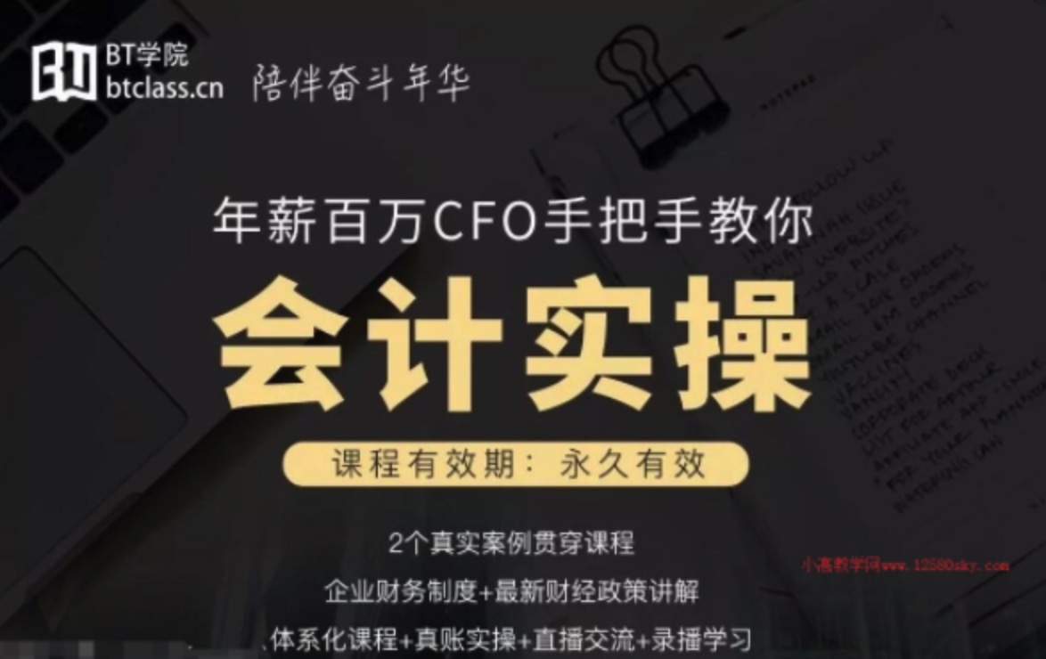 年薪百万CFO手把手教你会计实操课程分享插图