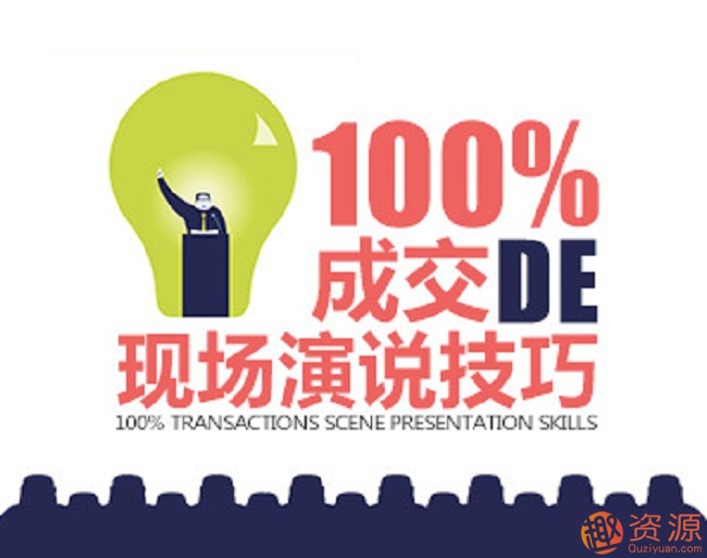 金克成教你达到100%成交的现场演说技巧_教程分享