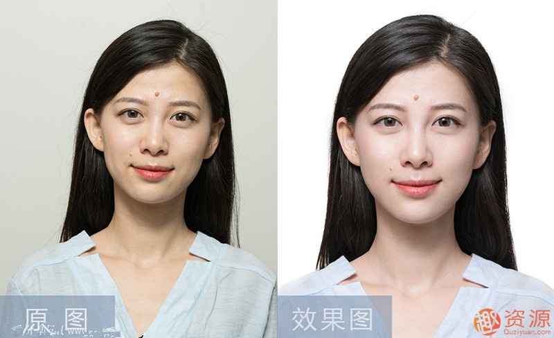 最美证件照教程：PS+LR-证件照 别只会美颜_趣资料