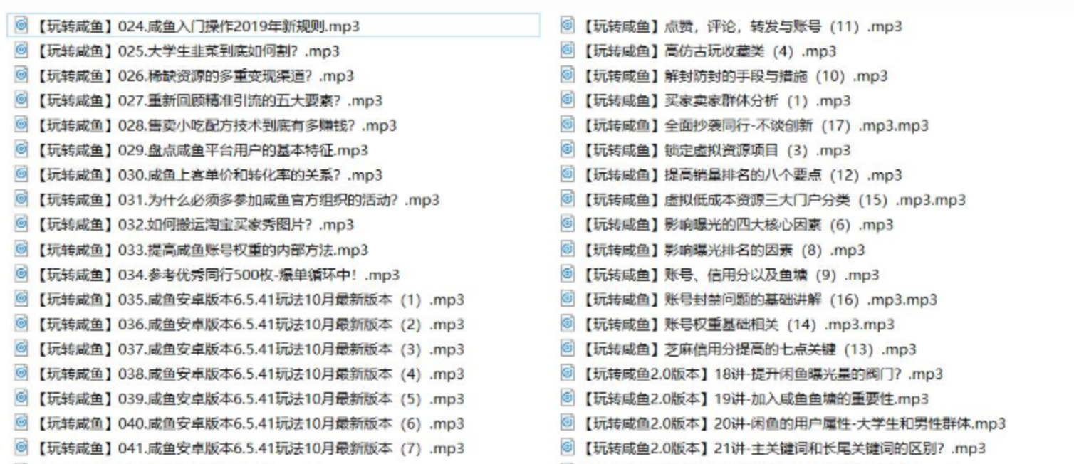 玩转闲鱼挣钱基础入门41讲
