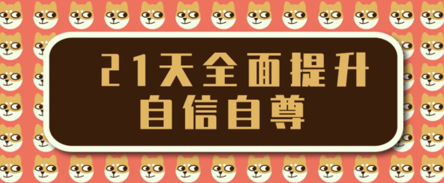 王亚南21天全面提升自信自尊，成为一个自信的人