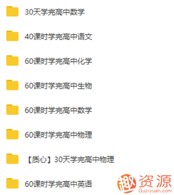 学而思高中学习资料《60课时学完》全套系列合集_资源网站插图1