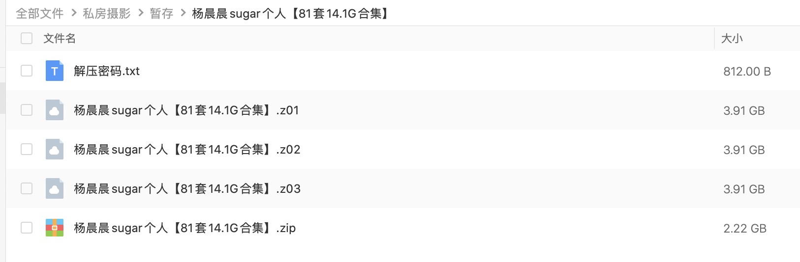 秀人网xiuren杨晨晨sugar私房写真分享【81套14.1G合集】 百度网盘插图1