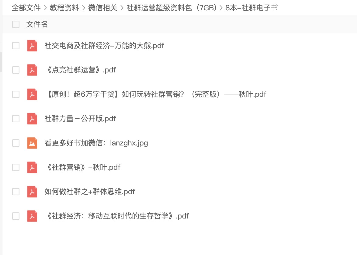 2020社群运营超级资料包（7GB) 百度网盘插图5