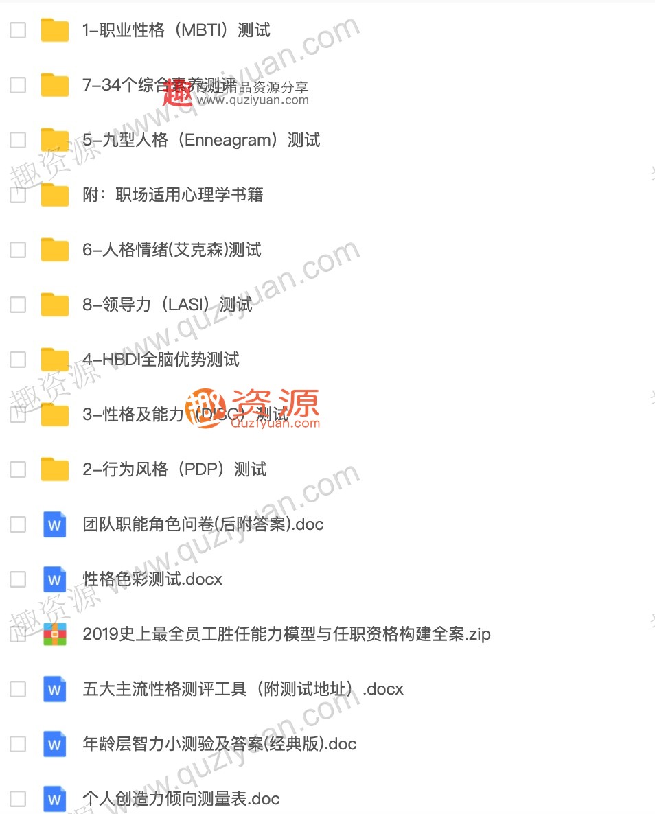 职场性格测试大全 百度网盘插图1