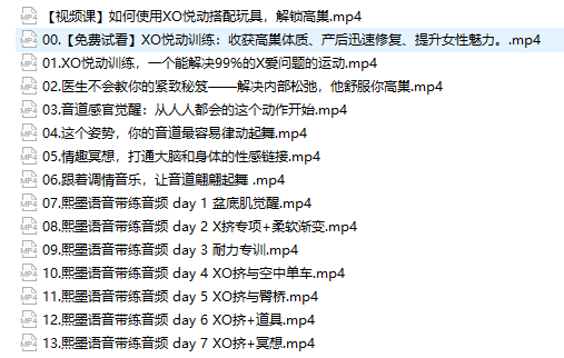李熙墨-悦动训练_趣资料视频教程
