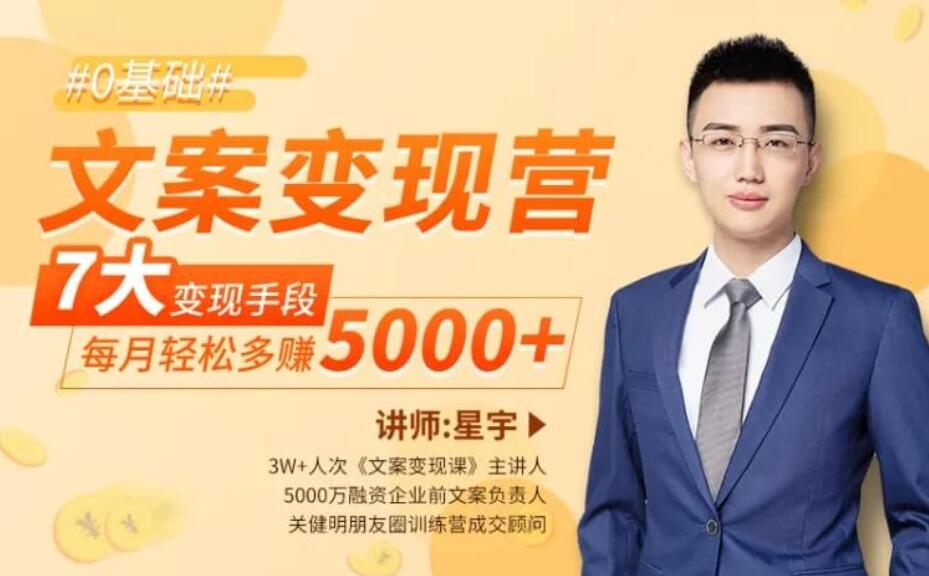 文案变现营·每月轻松多赚5000 （完结）百度云分享_趣资料视频资源