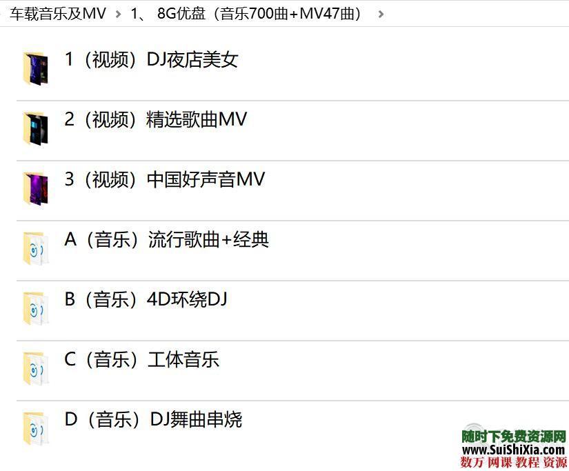 打包69G流行车载音乐1100曲和MV高清视频500个劲爆舞曲_趣资料教程视频插图1