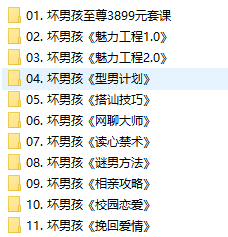 坏男孩学院全套vip课程_趣资料视频教程