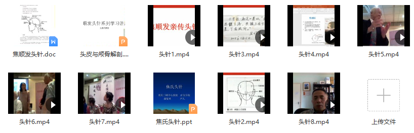 针灸：焦顺发~焦氏头针培训班高清视频14.64G含课件_百度云网盘视频教程插图1