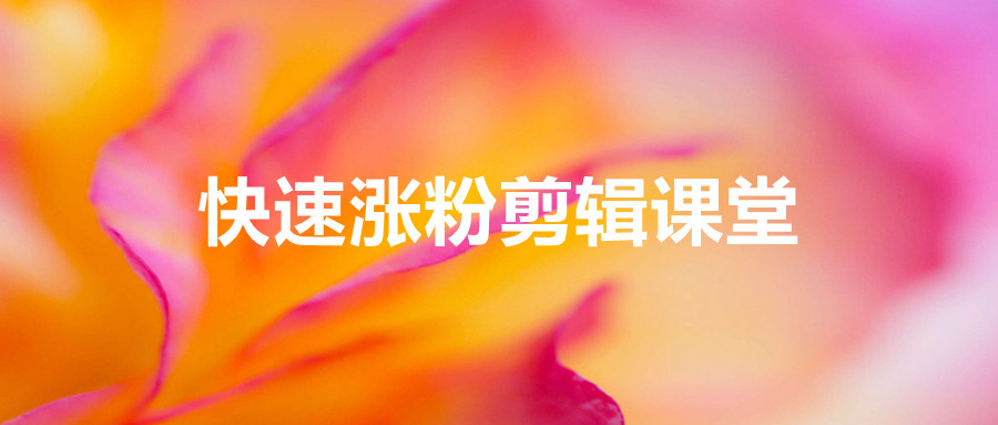 快速涨粉剪辑课堂：快速突破涨粉1000的技巧，开启橱窗带货_百度云网盘资源教程