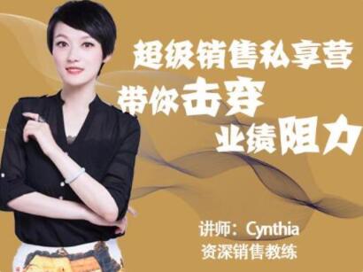 有料识堂Cynthia《超级销售私享营》带你击穿业绩阻力，提升销售业绩_百度云网盘视频资源插图