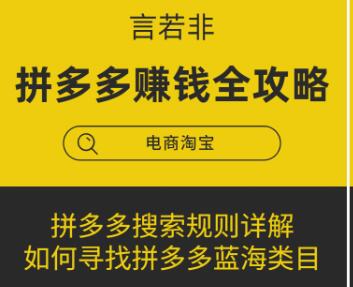 言若非-拼多多赚钱全攻略-百度云分享_百度云网盘教程视频插图 言若非-拼多多赚钱全攻略-百度云分享_百度云网盘教程视频插图