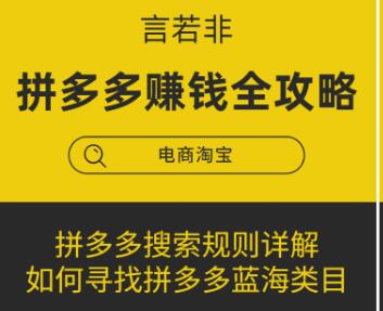 言若非-拼多多赚钱全攻略-百度云分享_百度云网盘教程视频插图