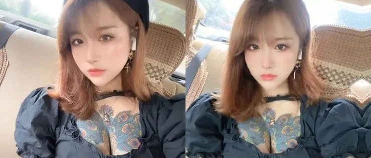 这孔雀纹身真大啊！