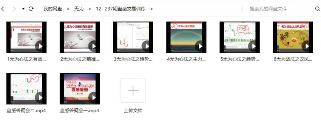 无为战法之《交易盘感特训营》237期_百度云网盘教程视频插图1