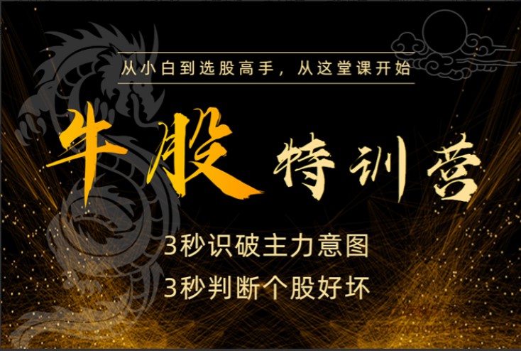 无为李栋老师《牛股特训营》从小白到选股高手_百度云网盘视频课程插图 无为李栋老师《牛股特训营》从小白到选股高手_百度云网盘视频课程插图