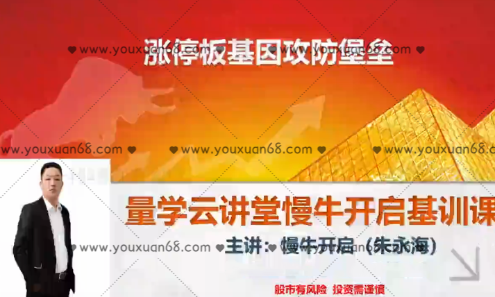量学云讲堂朱永海慢牛开启-第28期_百度云网盘资源教程