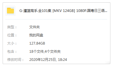 日本动漫《灌篮高手》全101集高清1080P国粤日三语双字幕合集