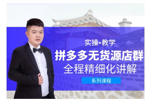 圣淘电商・拼多多无货源店群，零基础也能快速上手拼多多店群