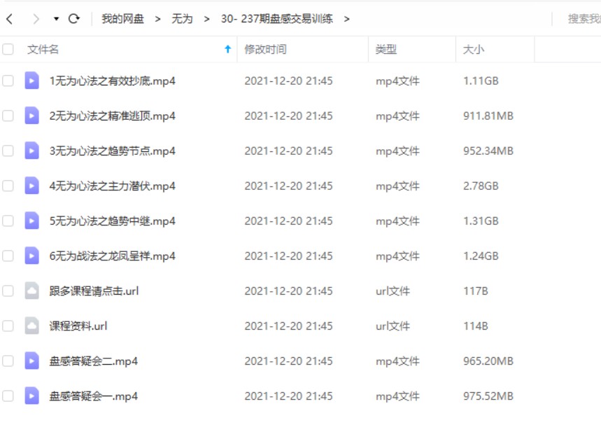 无为心法之《交易盘感特训营》237期