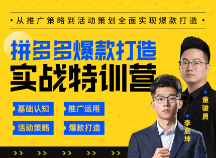 玺承云《拼多多爆款打造实战特训营》