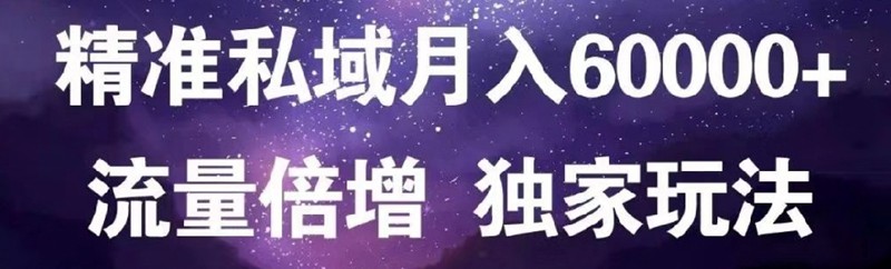 原力会员课：精准私域月入60000+，流量倍增独家玩法教程