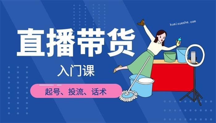 凡高直播带货入门课：直播带货常见问题、起号与投流、新规后的主播话术调整