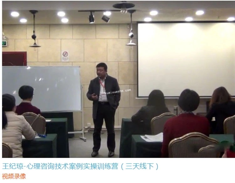 王纪琼-心理咨询技术案例实操训练营 视频课
