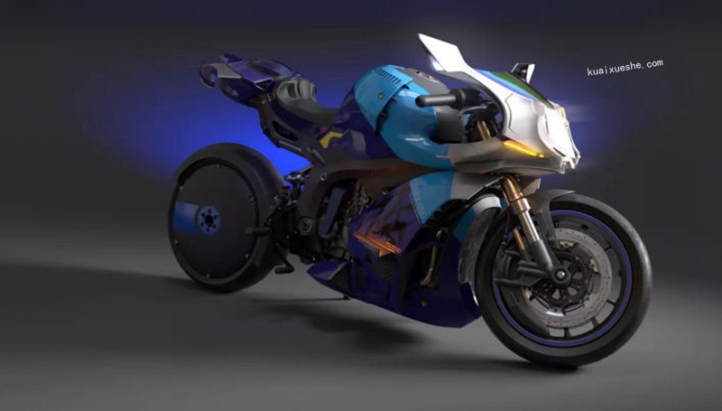 maya硬表面仿赛摩托制作全流程【画质高清】百度云分享