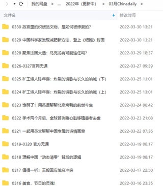 【英语更新】《China Daily 精读计划》百度云分享