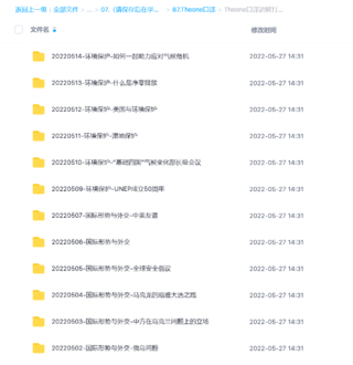 【英语上新】2022Theone口译五月班[更新中]