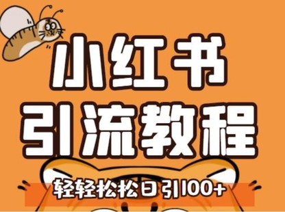 小红书运营引流全系列课程，每天引流100精准粉
