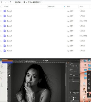 天航PS人像摄影后期2022年【画质不错只有视频】