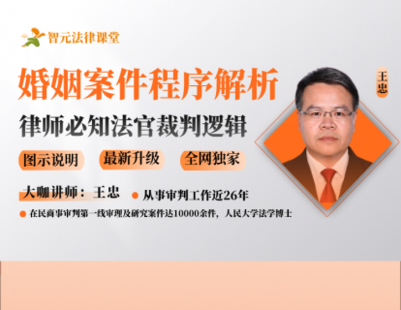 《503 王忠：婚姻案件程序解析及律师必知的法官裁判逻辑——图示说明》