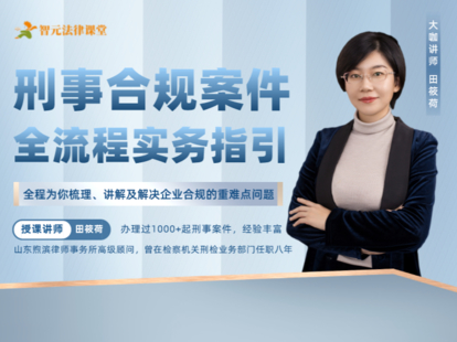 《494 田筱荷刑事合规案件：全流程实务指引》