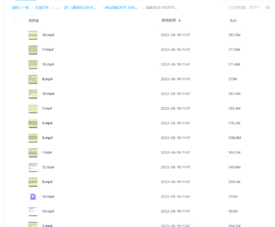 武峰CATTI 系列2016-2022（更新中）