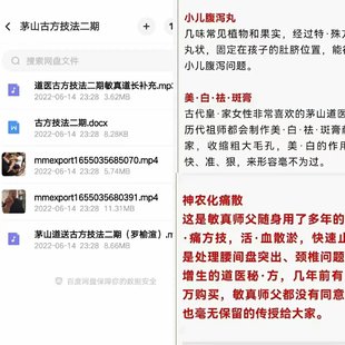 敏真道长茅山古方技法二期网盘分享