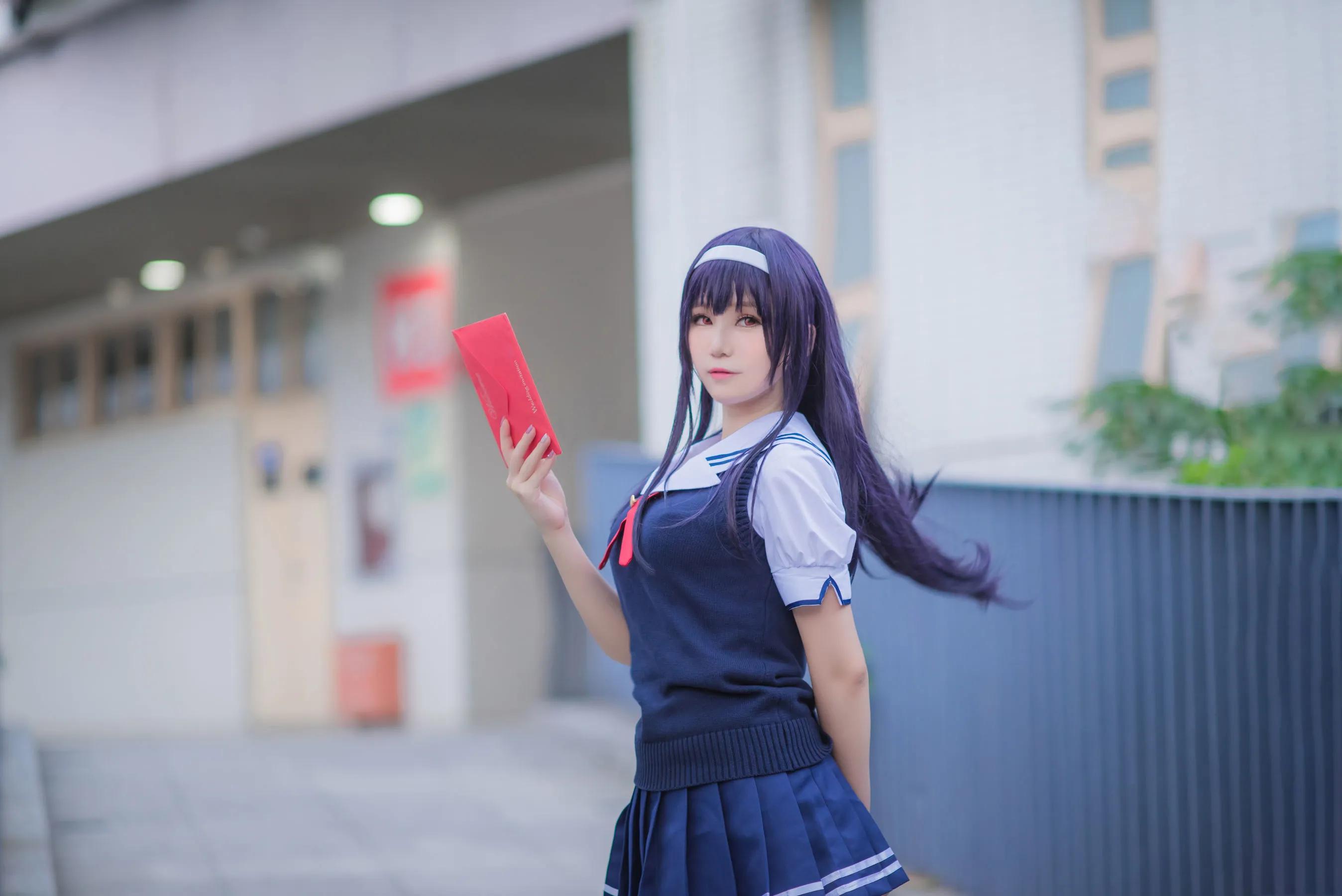 萝莉COS 校服 黑丝诱惑图欣赏（CN：白金Saki）插图21