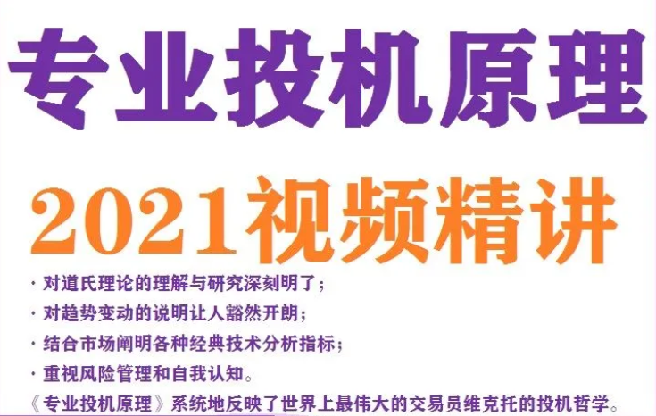 专业投机原理 视频精讲（网盘分享）