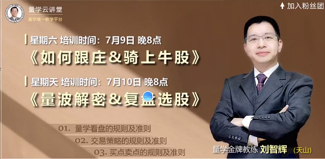 量学云讲堂刘智辉《量学识庄・伏击涨停》36期