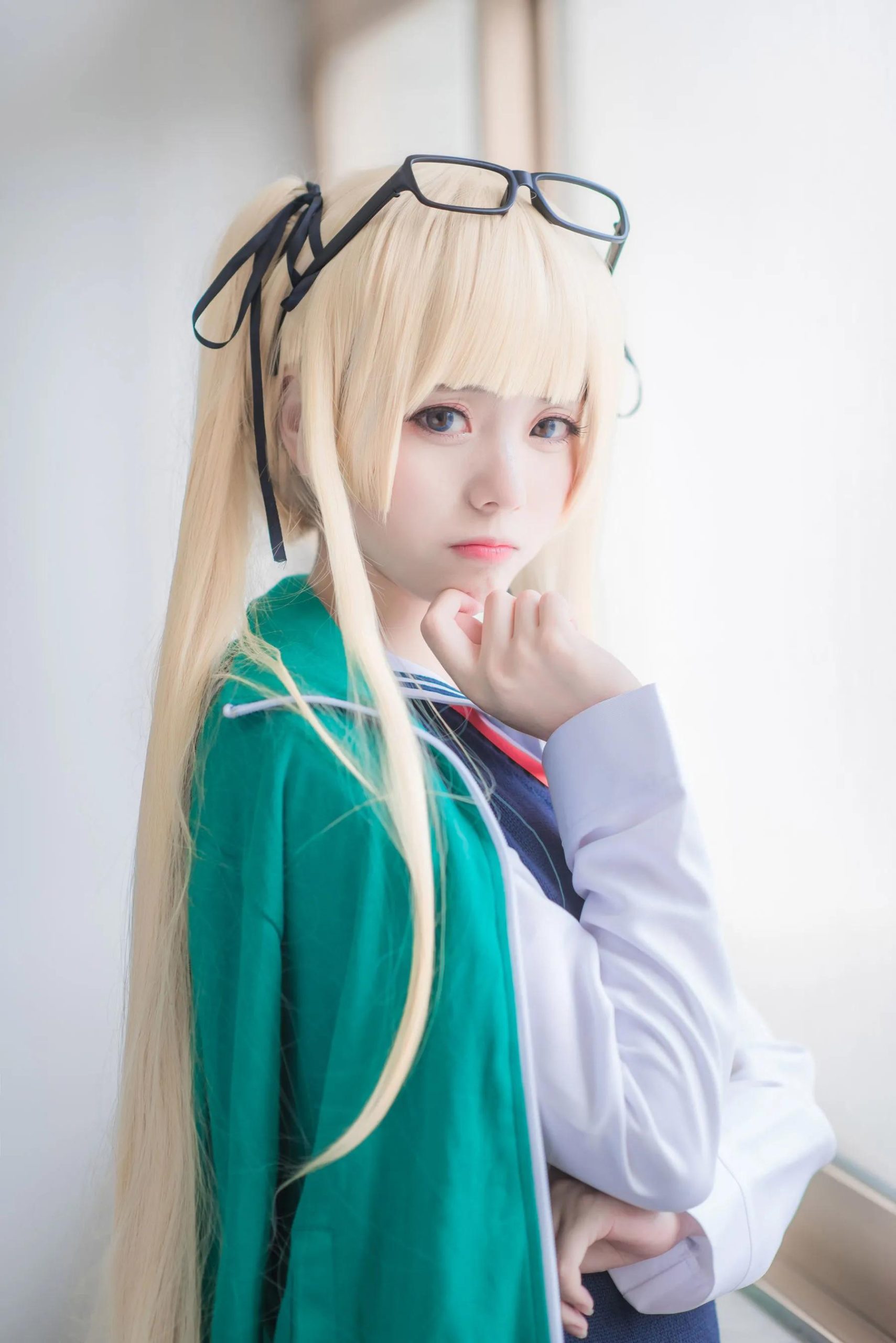 萝莉COS 校服 黑丝诱惑图欣赏（CN：白金Saki）