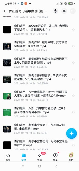 罗江普奇门遁甲案例（视频84集）