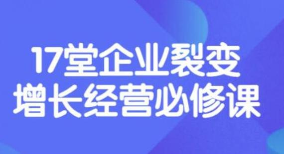 张琦《盈利增长17堂必修课》企业裂变增长的经营智慧