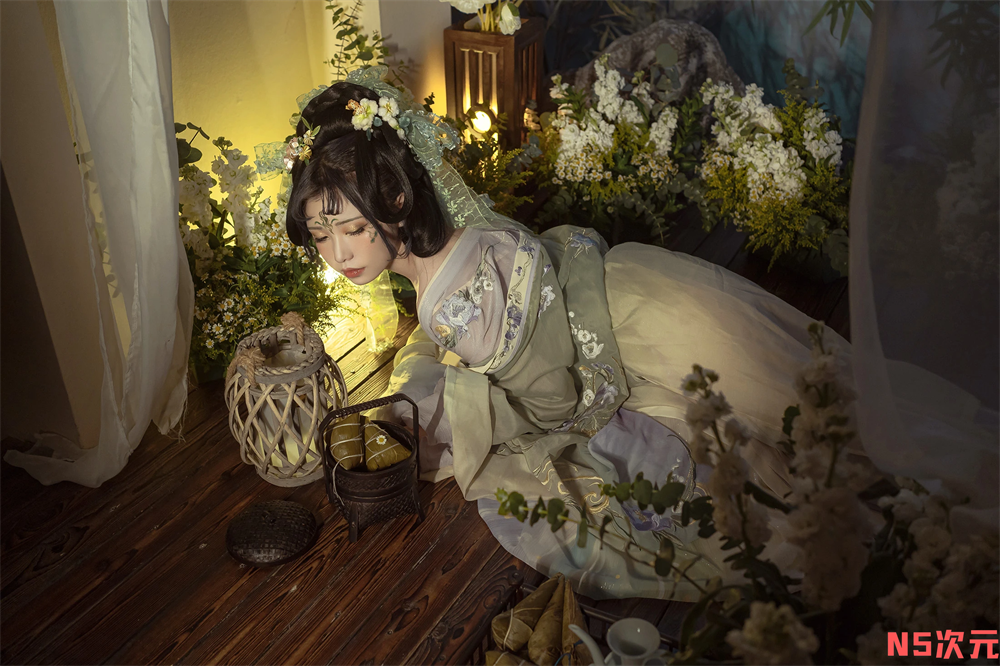 爆机少女喵小吉 – 浣溪沙·端午清新图