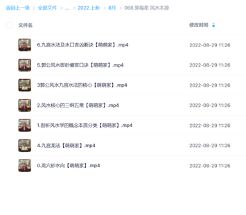 郭福星 风水本源网盘分享
