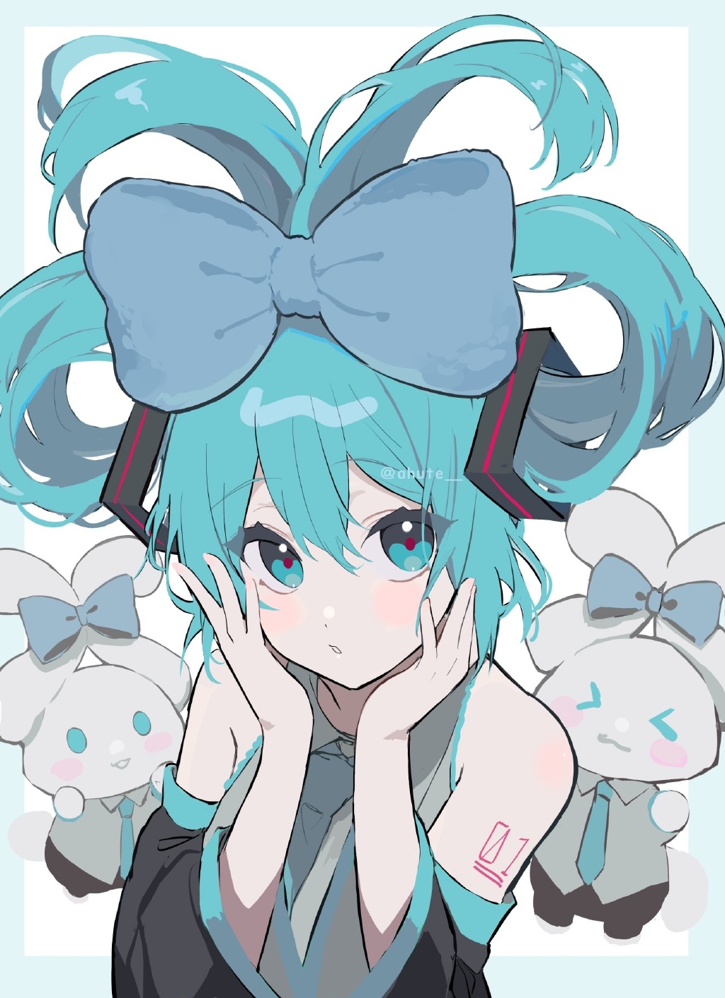 萌萌的玉桂狗初音未来组合登场，双倍的萌萌气息超治愈插图16