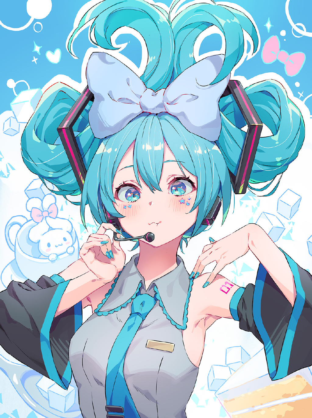 萌萌的玉桂狗初音未来组合登场，双倍的萌萌气息超治愈插图6