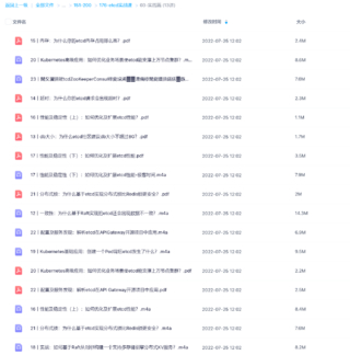 【极客时间】etcd实战课