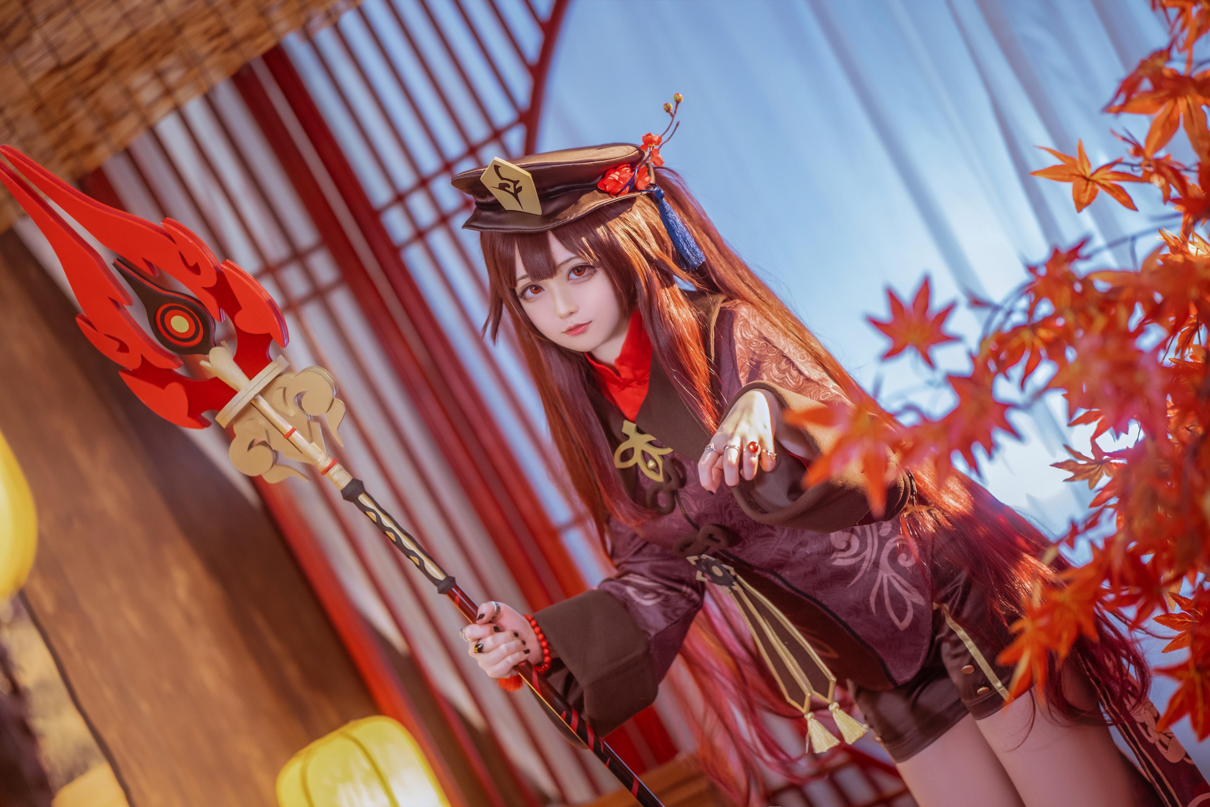 Sayako(さやこ)原神-胡桃COSPLAY图欣赏插图4